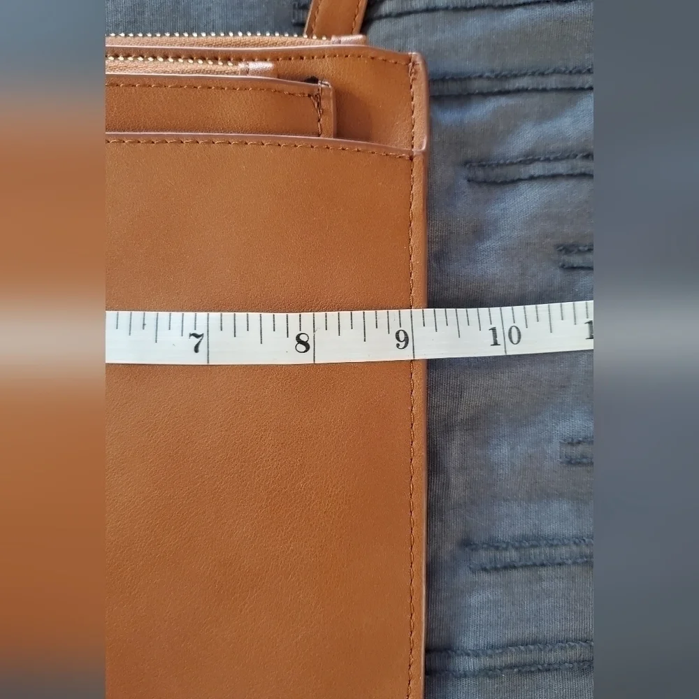 Forever 21 Crossbody Double Pouch Bag in Cognac